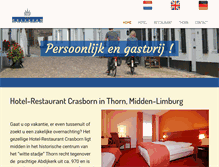 Tablet Screenshot of hotelcrasborn.nl